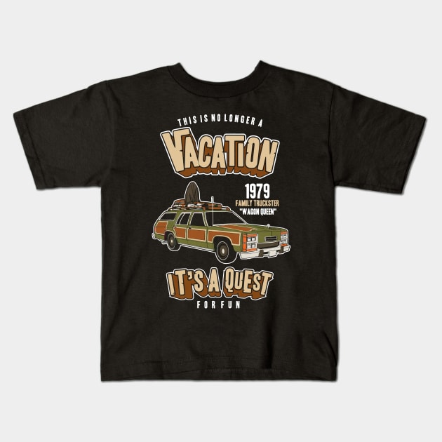 National Lampoon's Vacation, Wagon Queen Family Truckster Kids T-Shirt by VintageArtwork